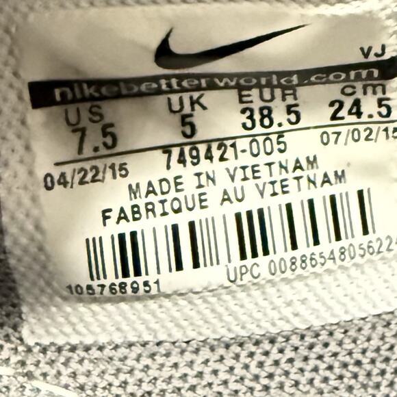 Nike Sneaker Free Cross Compete Women's Gray and Red Training Shoe SZ/7.5 - Picture 11 of 11